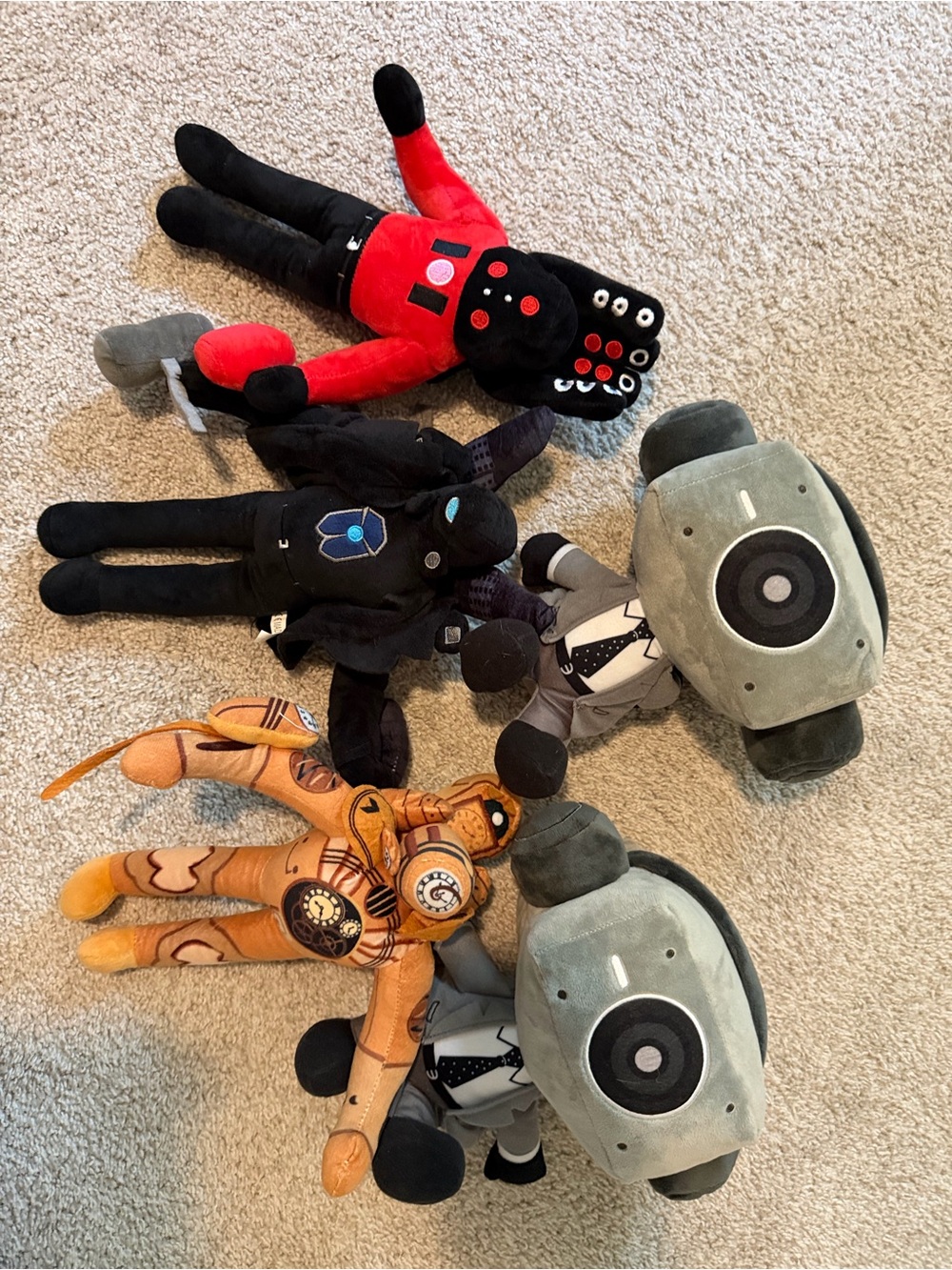 Skibidi toilet plushies